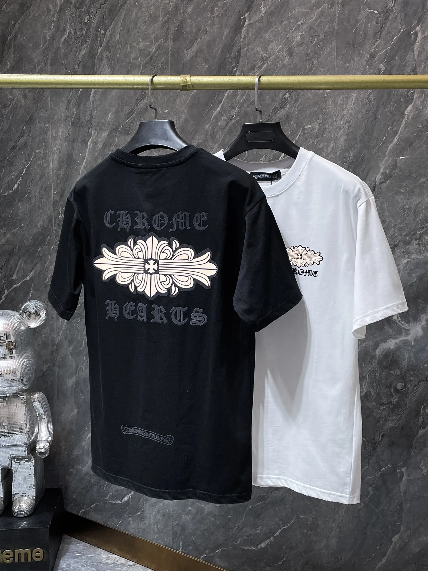 8221# Chrome Hearts 26ss g Classic 1 1 ：Black White Sizes：S、M、L、XL